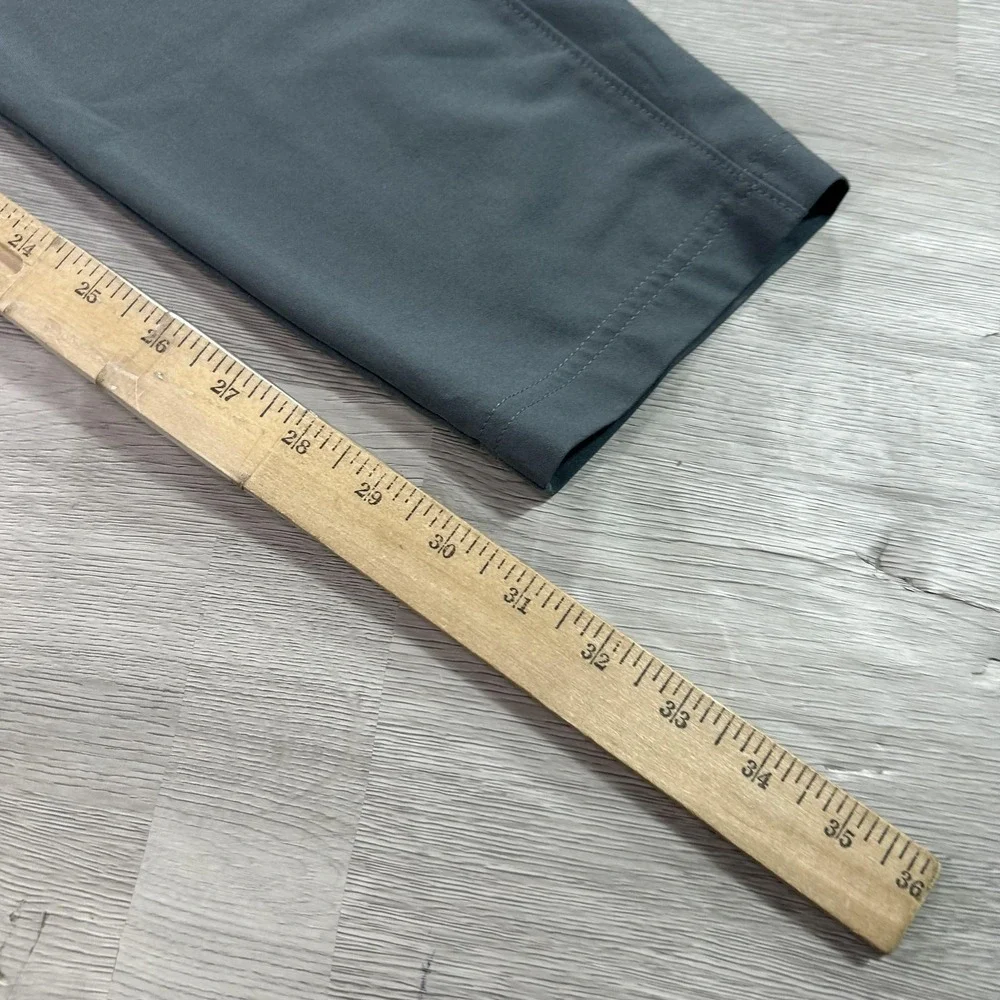 Under Armour Track Pants Mens Large Gray Woven Tapered Elastic Waist Athletic